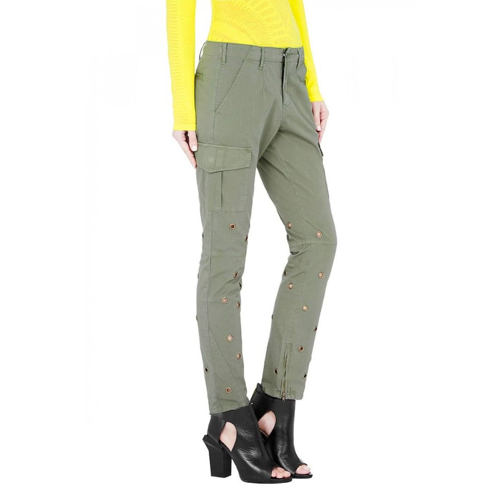 $350 SASS & BIDE The Full Tilt SKINNY CARGO Pants Army Green ( 26 )